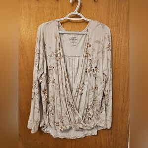 Torrid Sz 1 Criss Cross Front Blouse